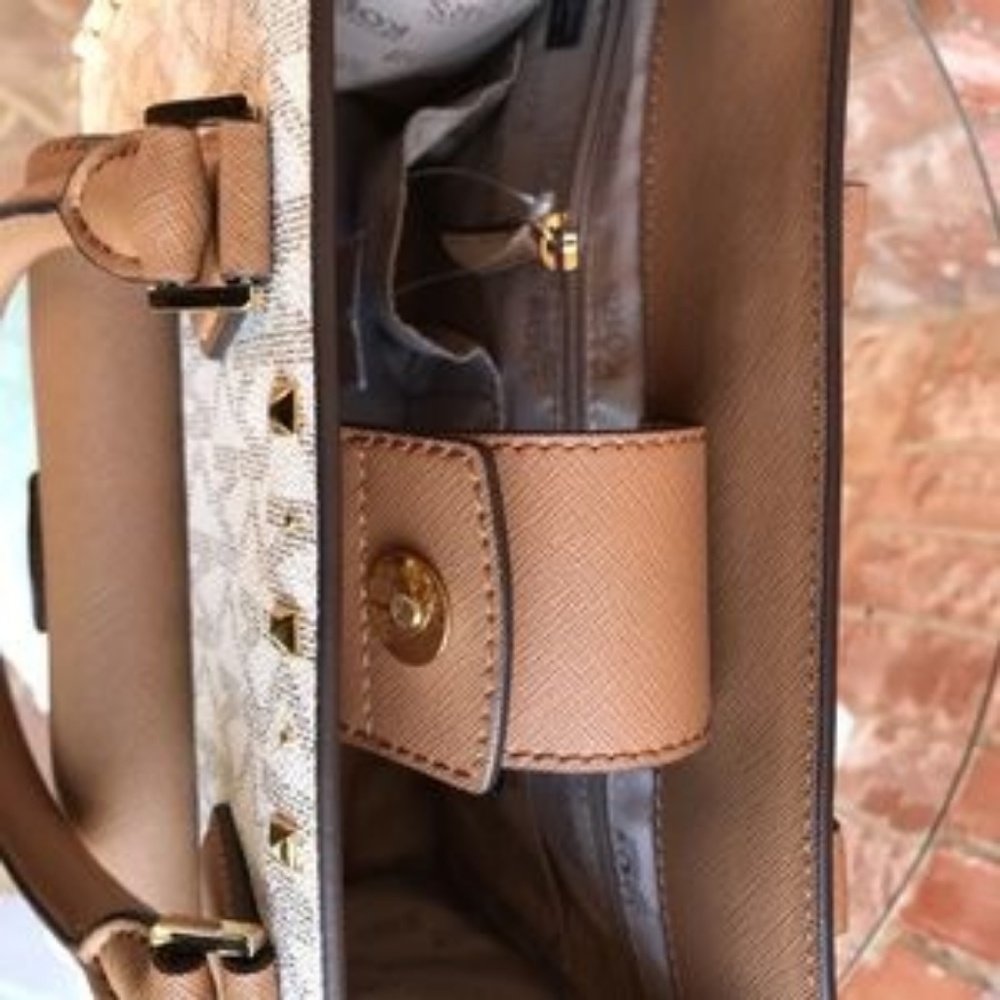 Michael Kors Bridgette Studded Tote & Wallet Set - Picture 5 of 6